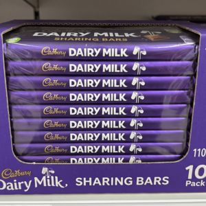 Cadbury Dairy Milk Chocolate Sharing Bars (110g - 10 Pack)