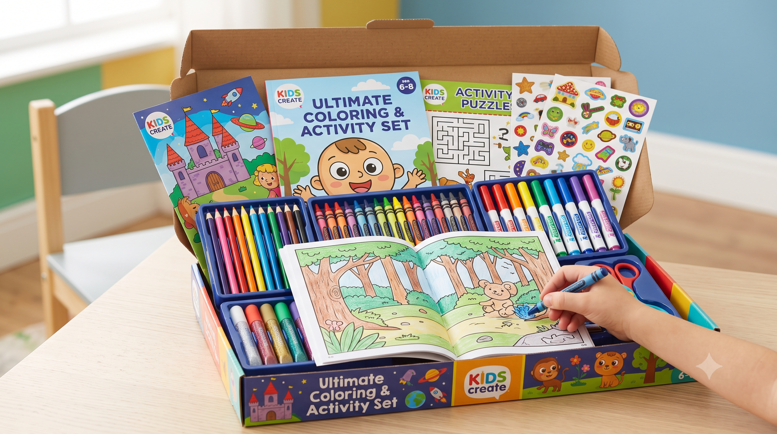 Kids Create Ultimate Coloring & Activity Set