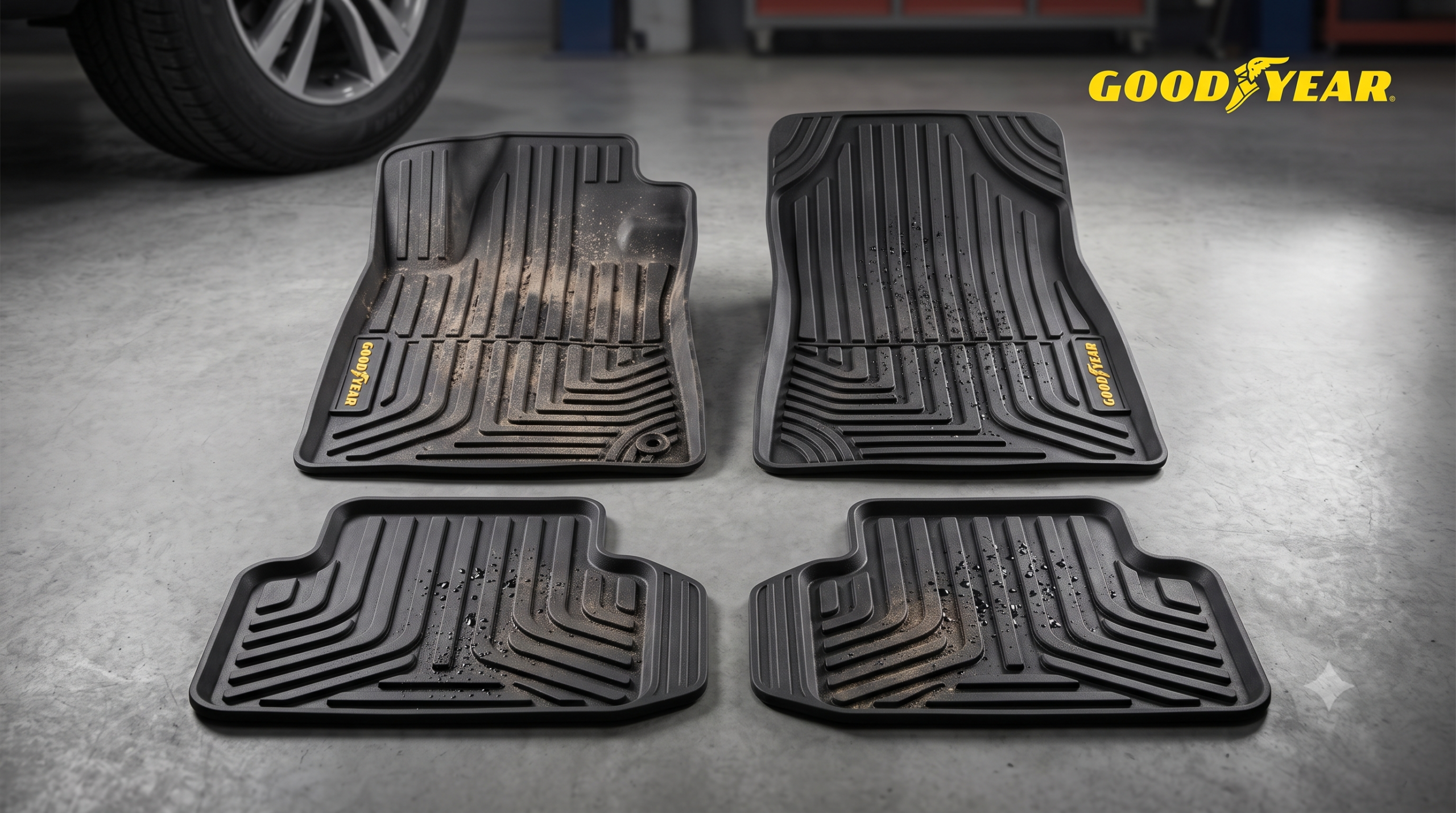 Goodyear Heavy Duty All-Weather Car Mats (4 Piece)